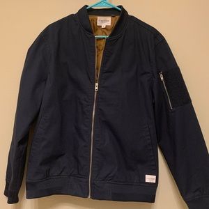 Men’s Navy Blue Bomber Jacket